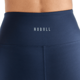 Women's Night Navy High-Rise Matte Short Back NOBULL Angle
