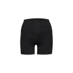 Women's Matte Black High Rise Short Silhouette Angle