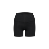 Women's Matte Black High Rise Short Silhouette Angle