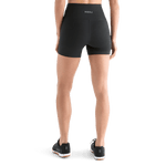 Women's Matte Black High Rise Back Angle