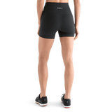 Women's Matte Black High Rise Back Angle