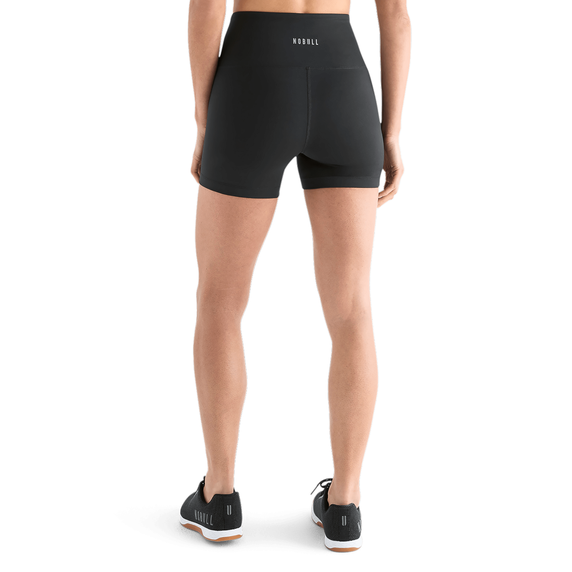 Women's Matte Black High Rise Back Angle