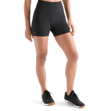 Women's Matte Black High Rise Front Angle