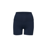 Women's Night Navy High-Rise Matte Short Silhouette Angle