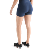 Women's Night Navy High-Rise Matte Short Back Angle