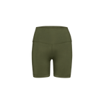 Women's Dark Army High-Rise Matte Short 6" Silhouette Angle