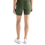 Women's Dark Army High-Rise Matte Short 6" Back Angle