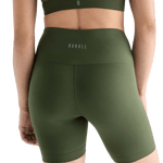 Women's Dark Army High-Rise Matte Short 6" NOBULL Angle