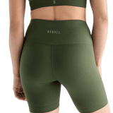 Women's Dark Army High-Rise Matte Short 6" NOBULL Angle