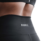 Women's Black Matte High-Rise Matte Short 6" NOBULL Angle