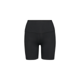 Women's Black Matte High-Rise Matte Short 6" Silhouette Angle