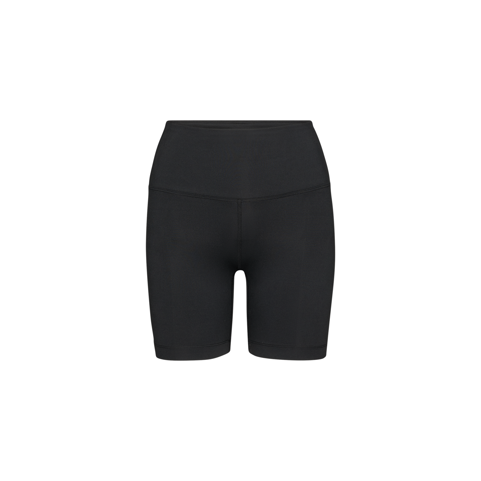 Women's Black Matte High-Rise Matte Short 6" Silhouette Angle