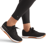 Women's Black Matte High-Rise Matte Tight 25" Logo Angle