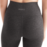 Women's Charcoal Heather Matte High-Rise Tight 21" NOBULL Angle