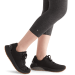 Women's Charcoal Heather Matte High-Rise Tight 21" Logo Angle