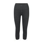 Women's Charcoal Heather Matte High-Rise Tight 21" Silhouette Angle