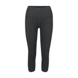 Women's Charcoal Heather Matte High-Rise Tight 21" Silhouette Angle