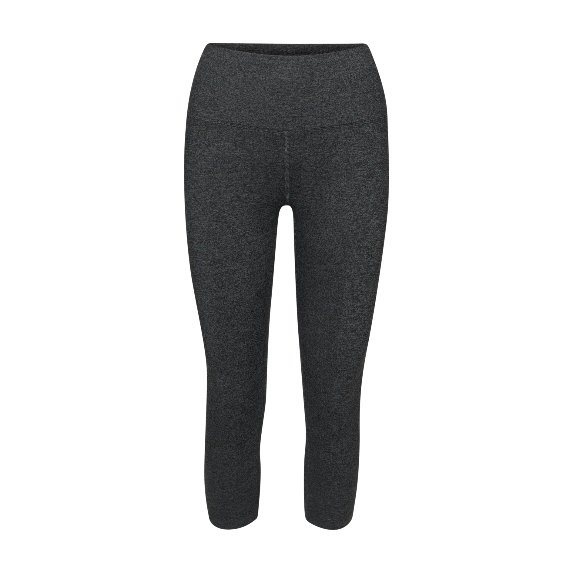 Women's Charcoal Heather Matte High-Rise Tight 21" Silhouette Angle