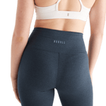 Women's Midnight Heather Matte High-Rise Matte Tight 21" NOBULL Angle