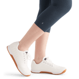 Women's Midnight Heather Matte High-Rise Matte Tight 21" Logo Angle
