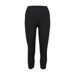 Women's Black High-Rise Matte Tight 21" Silhouette Angle