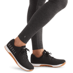 Women's Charcoal Heather Matte High-Rise Matte Tight 28" Logo Angle