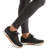 Women's Charcoal Heather Matte High-Rise Matte Tight 28" Logo Angle