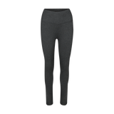 Women's Charcoal Heather Matte High-Rise Matte Tight 28" Silhouette Angle
