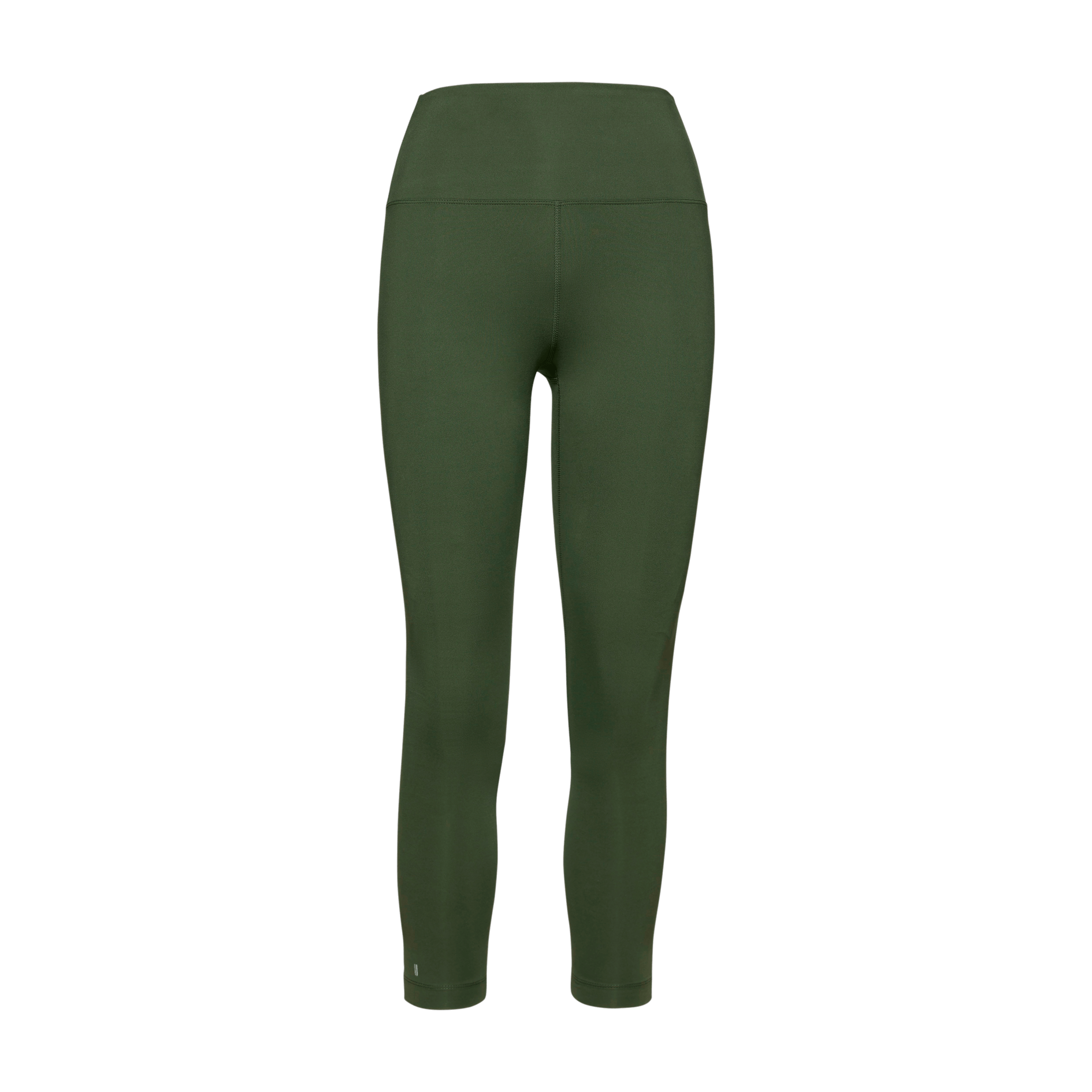Women's Dark Army High-Rise Matte Tight 25" Silhouette Angle