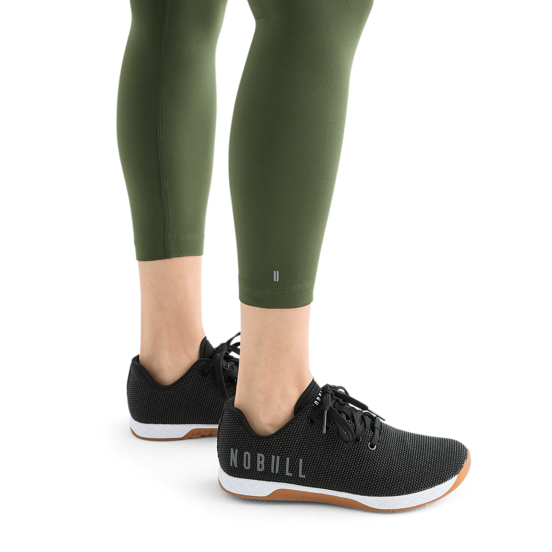 Women's Dark Army High-Rise Matte Tight 25" Logo Angle