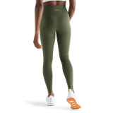 Women's Dark Army High-Rise Matte Tight 28" Back Angle