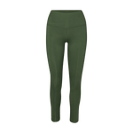 Women's Dark Army High-Rise Matte Tight 28" Silhouette Angle