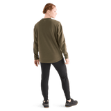 Women's Army Green NOBULL Crew Sweatshirt Back Full Body Angle
