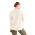 Women's Ivory NOBULL Crew Sweatshirt Back Angle