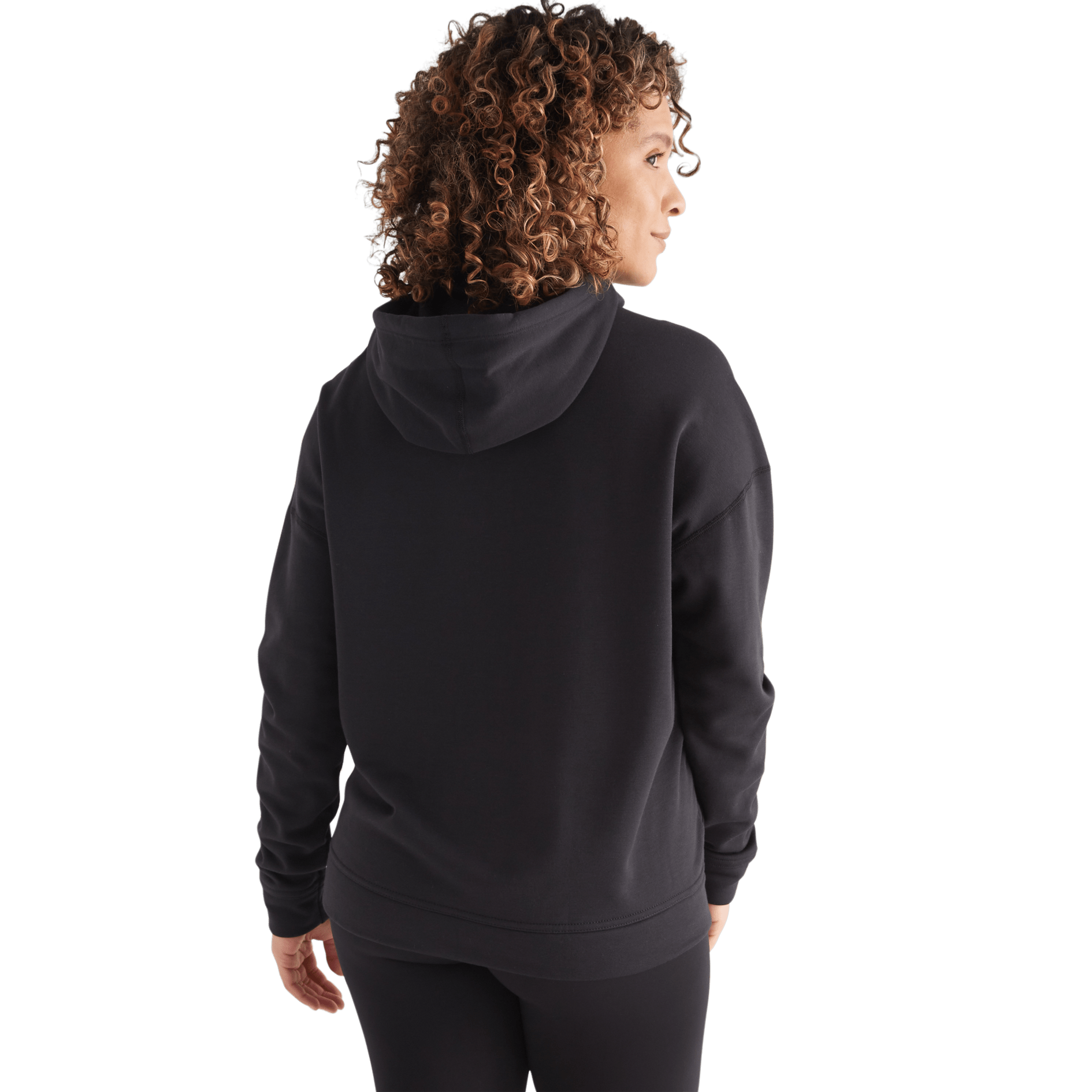 Women's Black NOBULL Hoodie Back Angle