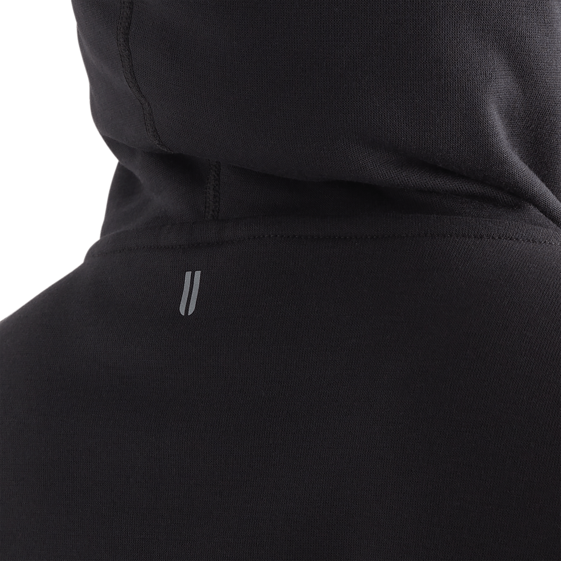 Women's Black NOBULL Hoodie Logo Angle