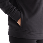 Women's Black NOBULL Hoodie Pocket Angle