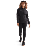 Women's Black NOBULL Hoodie Front Full Body Angle