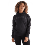 Women's Black NOBULL Hoodie Front Angle