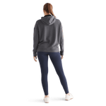 Women's Charcoal NOBULL Hoodie Back Full Body Angle