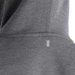 Women's Charcoal NOBULL Hoodie Upper Back Logo Angle