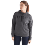 Women's Charcoal NOBULL Hoodie Front Angle