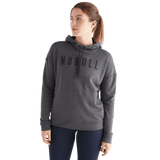 Women's Charcoal NOBULL Hoodie Front Angle
