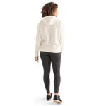 Women's Ivory NOBULL Hoodie Back Full Body Angle