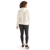 Women's Ivory NOBULL Hoodie Back Full Body Angle