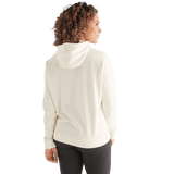 Women's Ivory NOBULL Hoodie Back Angle