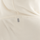Women's Ivory NOBULL Hoodie Logo Angle