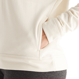 Women's Ivory NOBULL Hoodie Pocket Angle