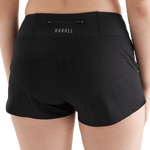 Women's Black Pace Short 3" Back Angle