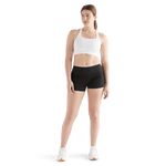 Women's Black Pace Short 3" Front Full Body Angle